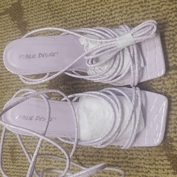 Public desire corbyn lace up heels - Picture 5 of 10